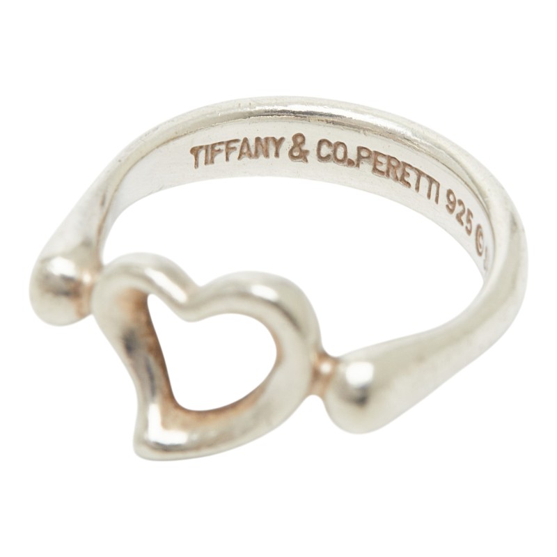 ティファニー オープンハート リング 指輪 SV925 シルバー レディース TIFFANY&Co. 【中古】