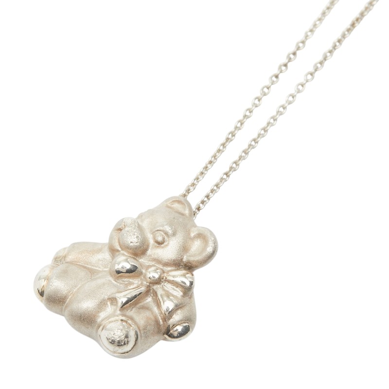 ティファニー クマ テディベア ペンダント ネックレス SV925 シルバー レディース TIFFANY&Co. 【中古】｜【銀座パリス】　店