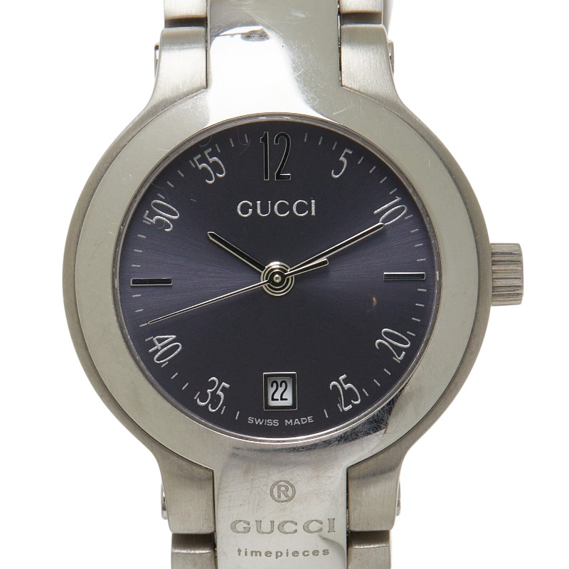 グッチ 腕時計 8900L クオーツ グレー文字盤 ステンレススチール レディース GUCCI 【中古】
