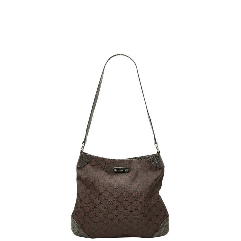 グッチ GGキャンバス ワンショルダーバッグ 196140 ブラウン キャンバス レディース GUCCI 【中古】