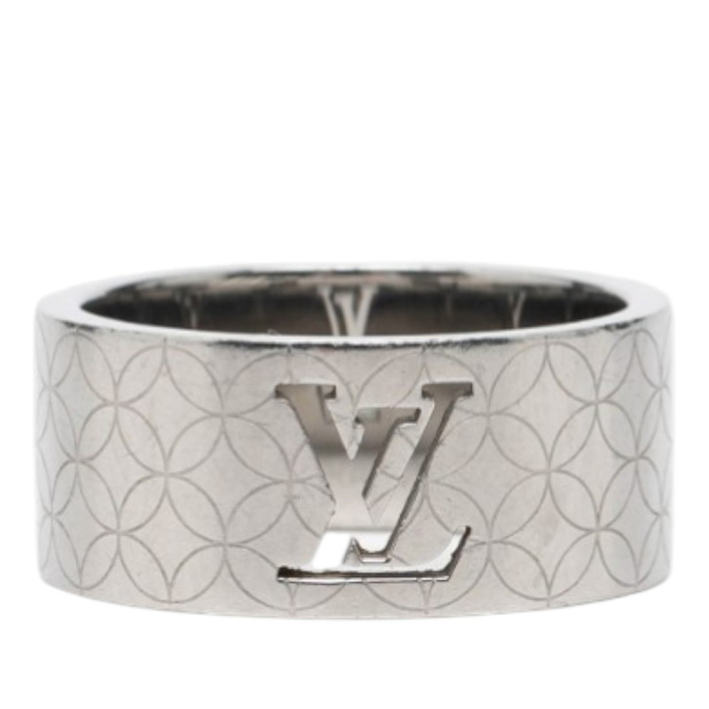 ルイ ヴィトン バーグ シャンゼリゼ リング 指輪 #L M65454 シルバー メタル メンズ LOUIS VUITTON 【中古】