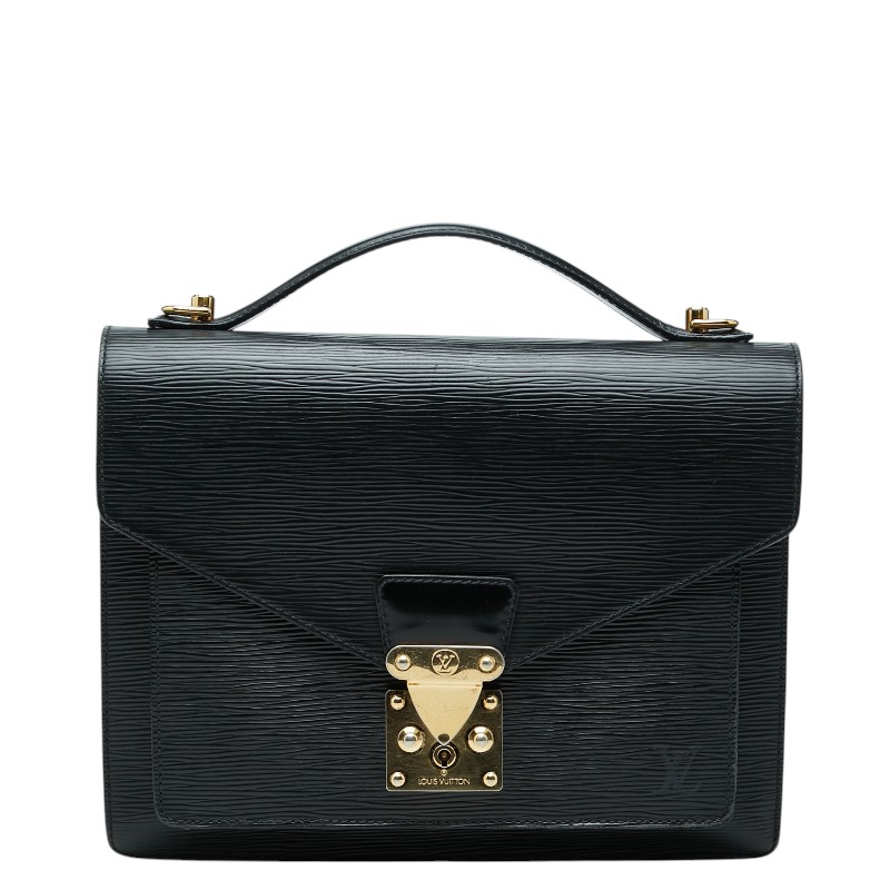 ルイ ヴィトン エピ モンソー ハンドバッグ M52122 ノワール ブラック レザー レディース LOUIS VUITTON 【中古】
