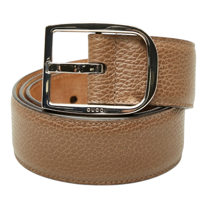 グッチ 胴締め 大きさ：85/34 449716 赤銅色 なめし革 メンズ GUCCI 【中古】