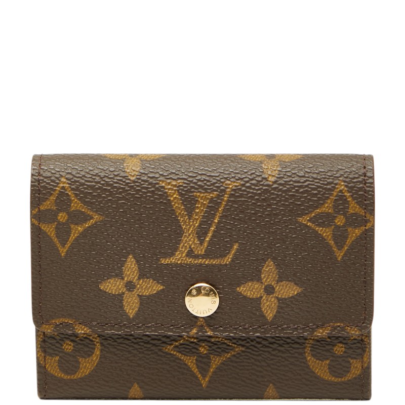 ルイ ヴィトン モノグラム ポルトモネ プラ コインケース 小銭入れ Ｍ61930 ブラウン PVC レザー レディース LOUIS VUITTON 【中古】