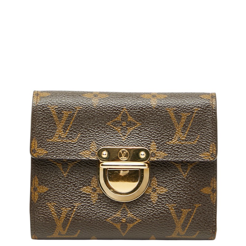 ルイ ヴィトン モノグラム ポルトフォイユ コアラ 二つ折り財布 M58013 ブラウン PVC レザー レディース LOUIS VUITTON 【中古】