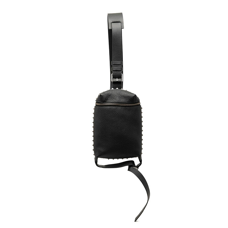 ヴァレンティノ ロックスタッズ 上半身御徒面子 黒いこと なめし革 レディース VALENTINO 【中古】