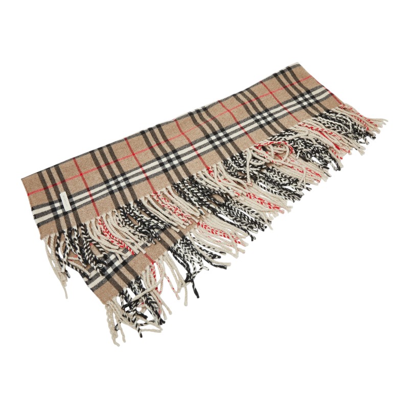 バーバリー ノバチェック えり巻き ベージュ マルチ色つや レディース BURBERRY 【中古】