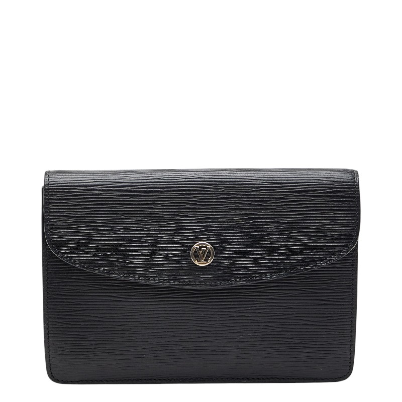 ルイ ヴィトン エピ ショルダーバッグ 黒いこと なめし革 レディース LOUIS VUITTON 【中古】
