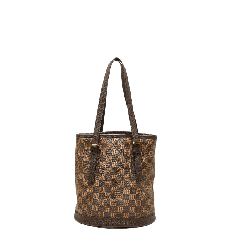 ルイ ヴィトン ダミエ マレ トートバッグ ショルダーバッグ バケツ N42240 ブラウン PVC レザー レディース LOUIS VUITTON 【中古】|【銀座パリス】 店