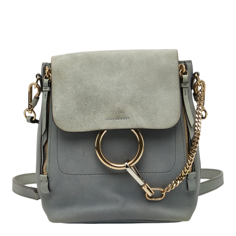 クロエ フェイ リュック バックパック ショルダーバッグ 2WAY 041770652 グレー スウェード レザー レディース Chloe 【中古】|【銀座パリス】 店