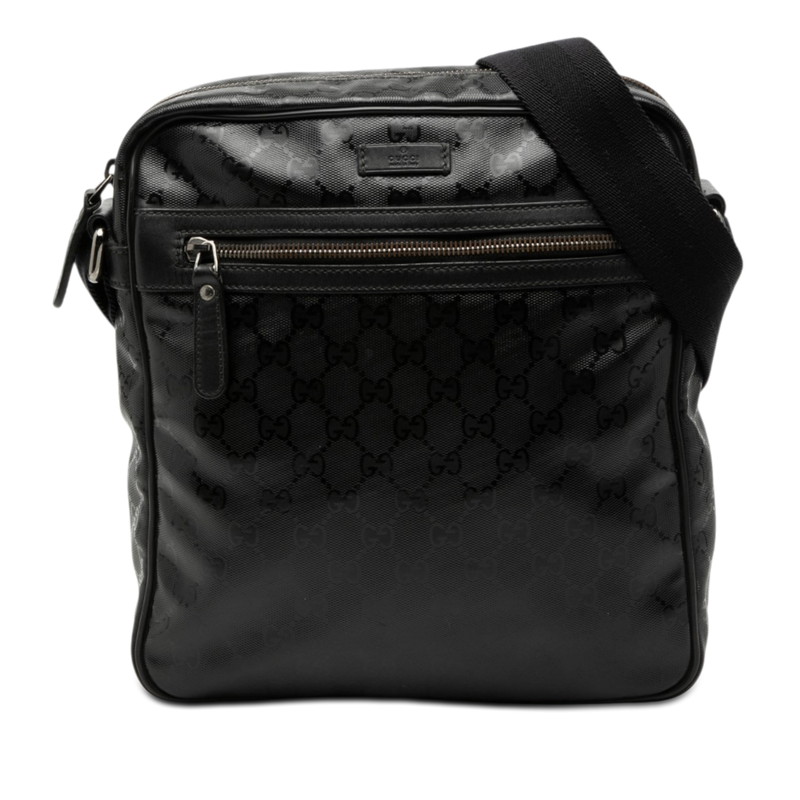 グッチ GGインプリメ 斜め掛け ショルダーバッグ 201448 ブラック PVC レザー レディース GUCCI 【中古】｜【銀座パリス】　店