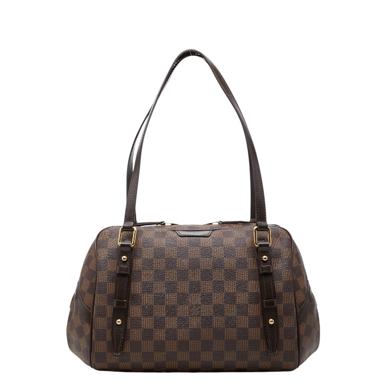 ルイ ヴィトン ダミエ リヴィントンPM ショルダーバッグ N41157 赤銅色 PVC なめし革 レディース LOUIS VUITTON 【中古】