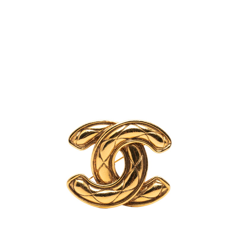 シャネル マトラッセ ココマーク ブローチ ゴールド メッキ レディース CHANEL 【中古】|【銀座パリス】 店