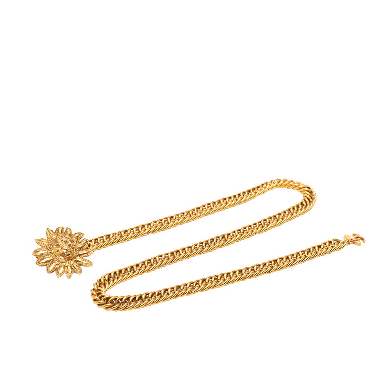 シャネル ココマーク ライオン モチーフ チェーンベルト ゴールド メッキ レディース CHANEL 【中古】｜【銀座パリス】　店
