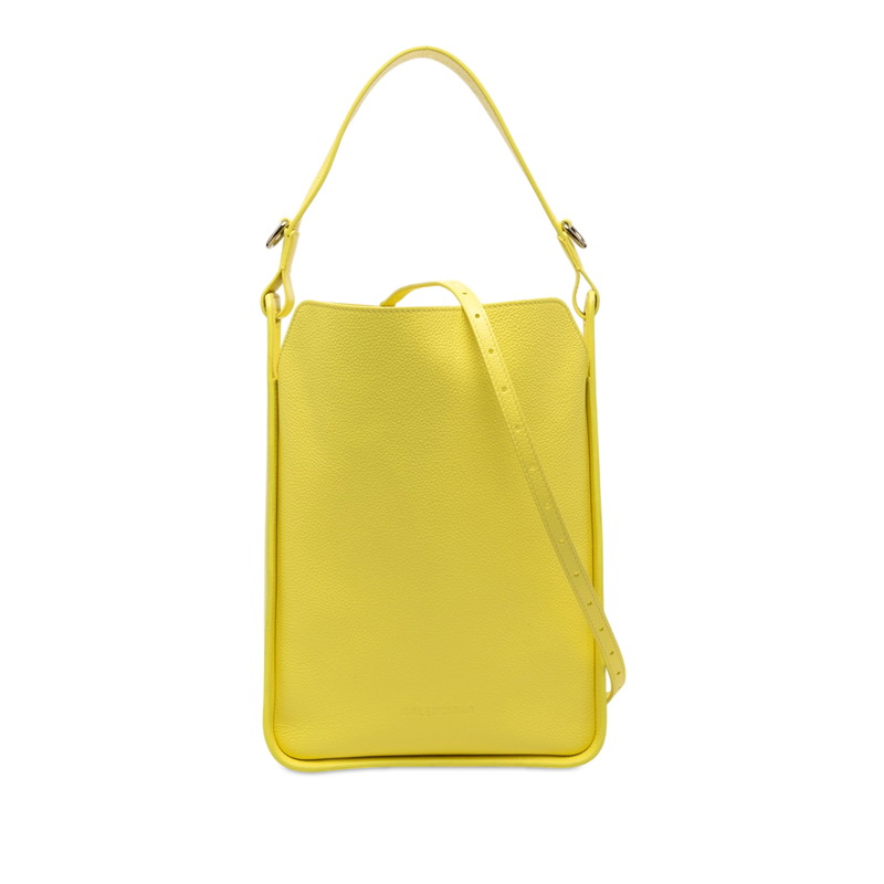 バレンシアガ ノースサウス トートバッグ ショルダーバッグ 2WAY 659920 イエロー レザー レディース BALENCIAGA 【中古】｜【銀座パリス】　店