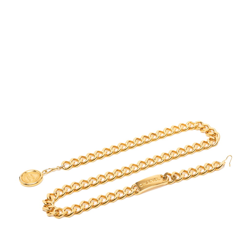 シャネル ココマーク 31 RUE CAMBON ル カンボン チェーン ベルト ゴールド メッキ レディース CHANEL 【中古】｜【銀座パリス】　店