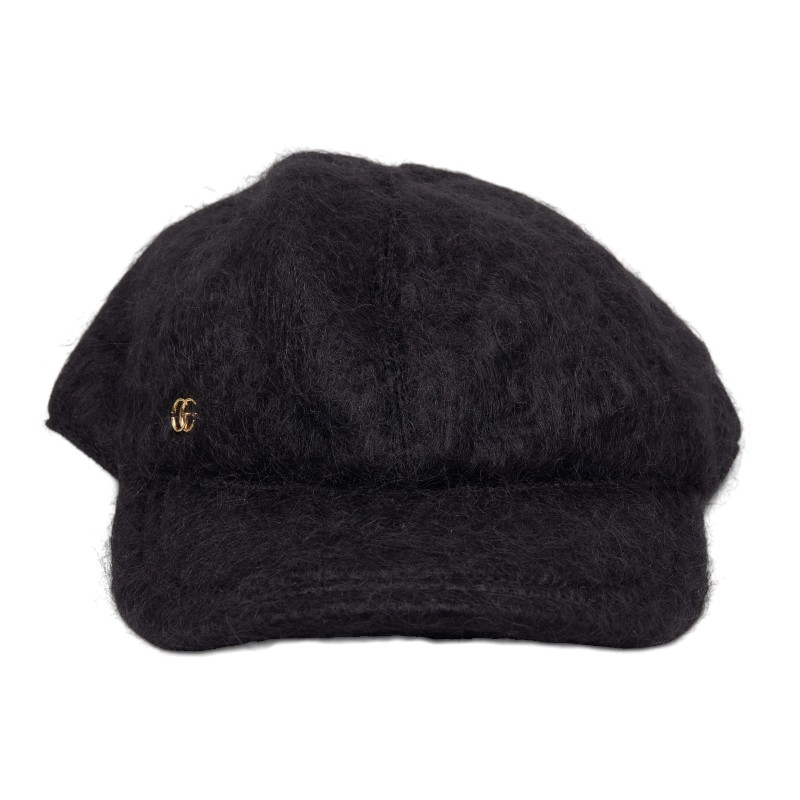 グッチ ダブルG 旗がしら 大きさM 729349 黒いこと 羊毛 モヘア レディース GUCCI 【中古】