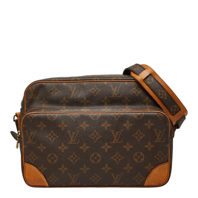 ルイ ヴィトン モノグラム ナイル ショルダーバッグ M45244 赤銅色 PVC なめし革 レディース LOUIS VUITTON 【中古】