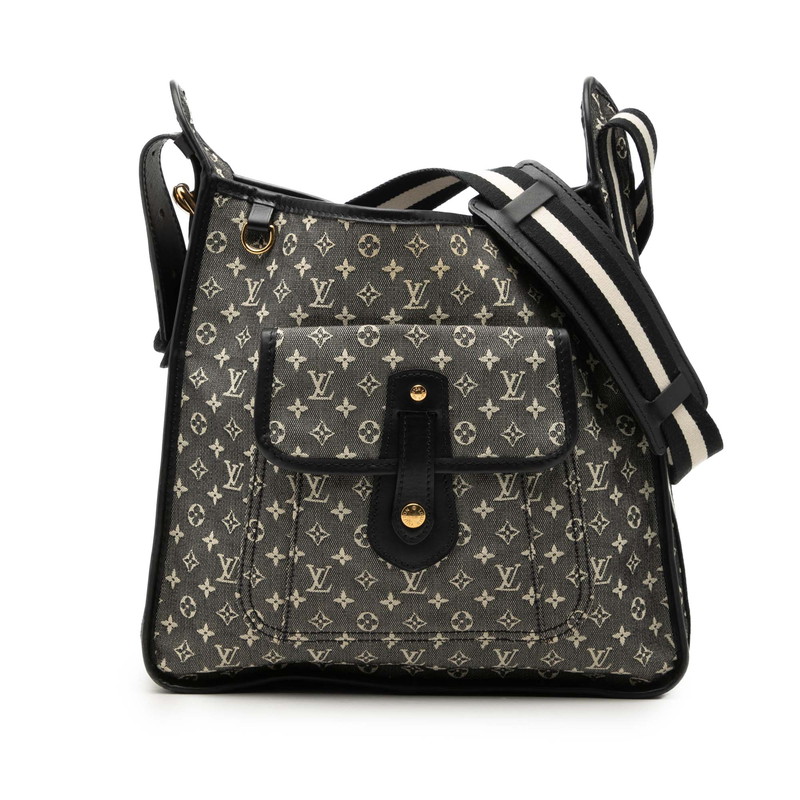 ルイ ヴィトン モノグラムミニ ブザス マリーケイト 曲がった掛け ショルダーバッグ M92324 黒いこと 帆布 なめし革 レディース LOUIS VUITTON 【中古】