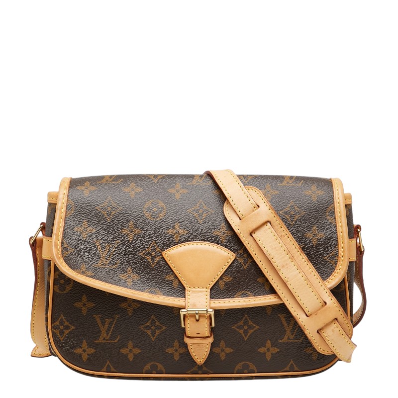 ルイ ヴィトン モノグラム ソローニュ ショルダーバッグ M42250 赤銅色 PVC なめし革 レディース LOUIS VUITTON 【中古】