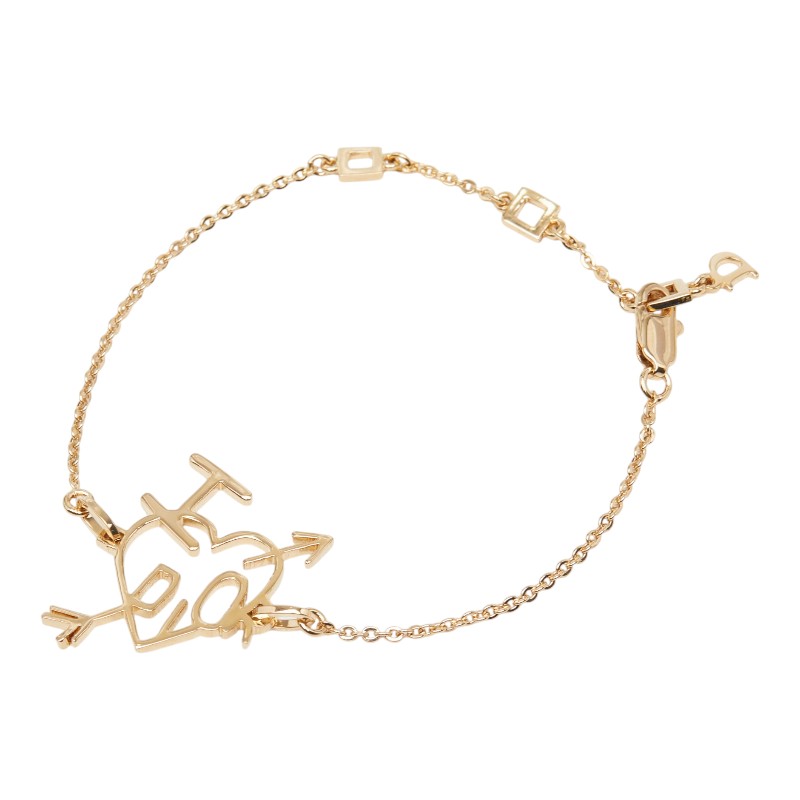 ディオール ハートアロー ブレスレット ゴールド メッキ レディース Dior 【中古】｜【銀座パリス】　店