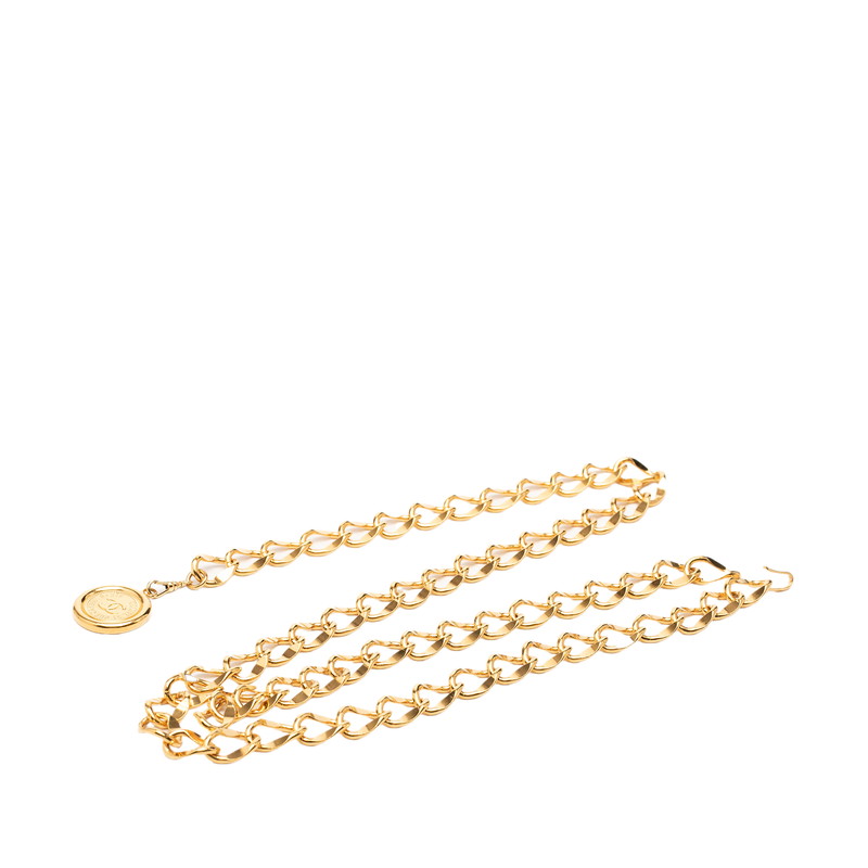 シャネル ココマーク 31 RUE CAMBON ル カンボン チェーン店 三尺帯 ゴールド メッキ レディース CHANEL 【中古】