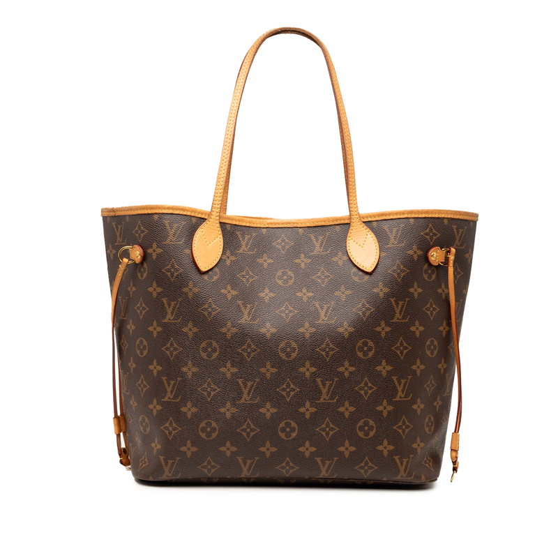 ルイ ヴィトン モノグラム ネヴァーフルMM トートバッグ M41177 赤銅色 PVC なめし革 レディース LOUIS VUITTON 【中古】