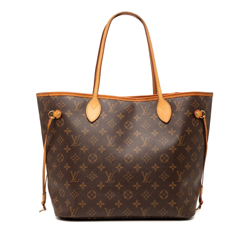 ルイ ヴィトン モノグラム ネヴァーフルMM トートバッグ M41177 赤銅色 PVC なめし革 レディース LOUIS VUITTON 【中古】