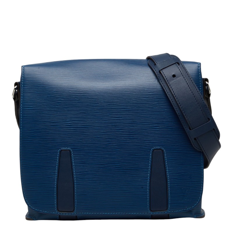 ルイ ヴィトン エピ ハリントンメッセンジャーPM ショルダーバッグ M53407 ブルーアズール レザー レディース LOUIS VUITTON 【中古】|【銀座パリス】 店