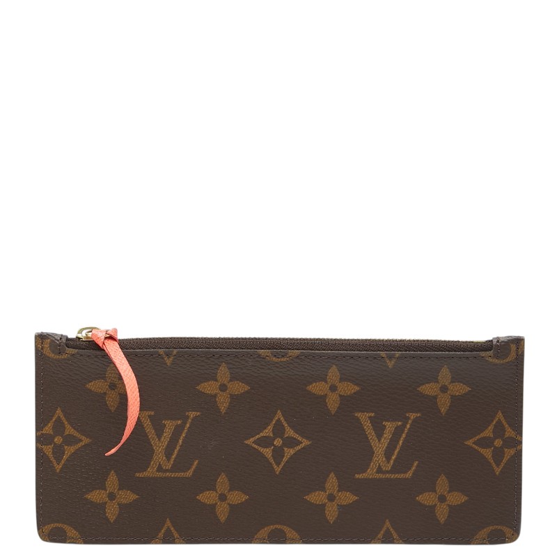ルイ ヴィトン モノグラム コインケース 合財袋 赤銅色 オレンジ色 PVC レディース LOUIS VUITTON 【中古】