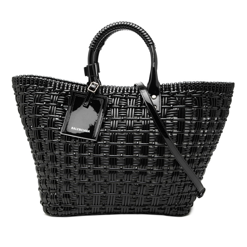 バレンシアガ ビストロS トートバッグ ショルダーバッグ 2WAY 671346 ブラック エナメル レディース BALENCIAGA 【中古】|【銀座パリス】 店
