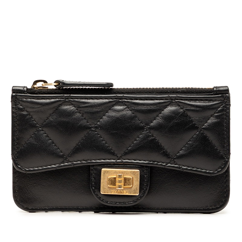 シャネル マトラッセ コインケース 御釣り入れ 黒いこと 子ヒツジ素はだ レディース CHANEL 【中古】