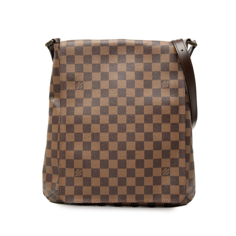 ルイ ヴィトン ダミエ ミュゼット 斜め掛け ショルダーバッグ N51302 ブラウン PVC レザー レディース LOUIS VUITTON 【中古】|【銀座パリス】 店