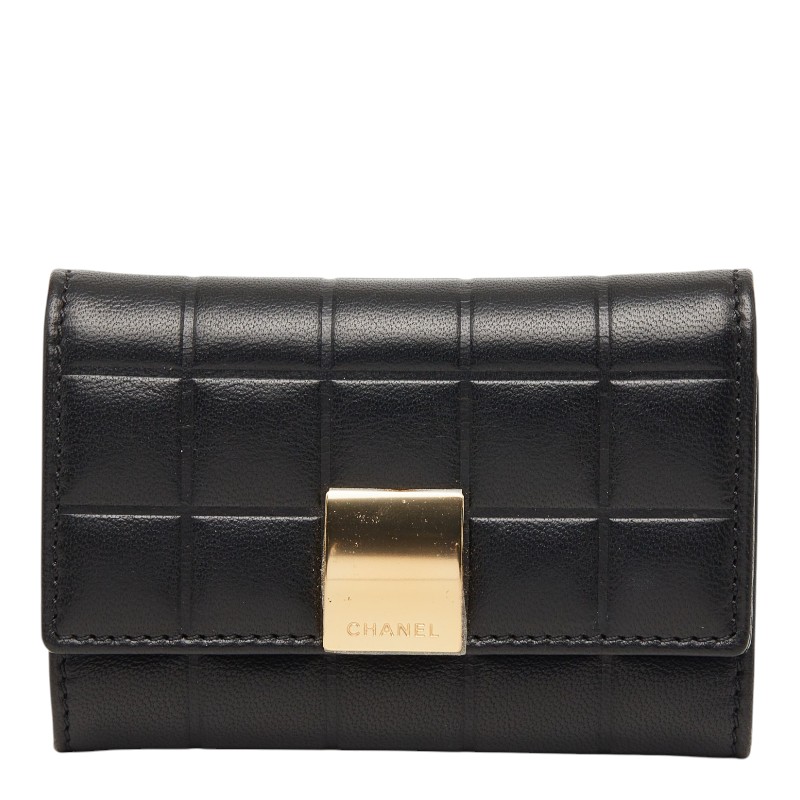 シャネル チョコレート赤ちょうちん 足懸かり入れもの 黒いこと なめし革 レディース CHANEL 【中古】