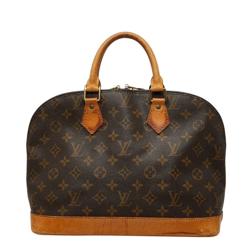 ルイ ヴィトン モノグラム アルマ 旧型 ハンドバック M51130 赤銅色 PVC なめし革 レディース LOUIS VUITTON 【中古】