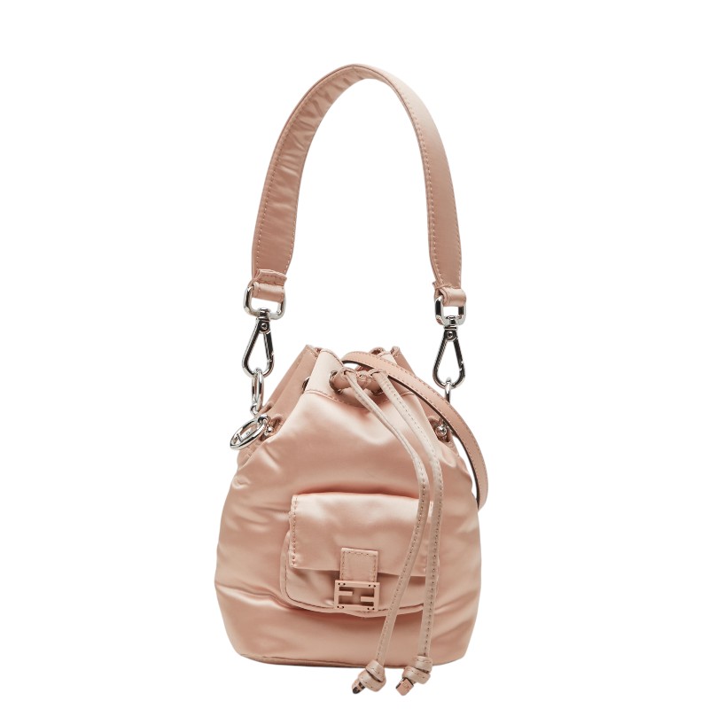 フェンディ モントレゾール ミニ ハンドバック ショルダーバッグ 2WAY 8BS010 サクラ色 繻子 レディース FENDI 【中古】