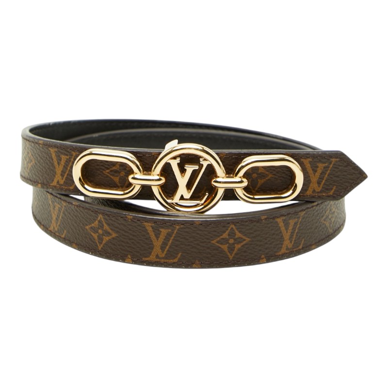 ルイ ヴィトン LV サークル プライム 20MM バックルベルト サイズ 80 32 M0510 ブラウン PVC レディース LOUIS VUITTON 【中古】|【銀座パリス】 店