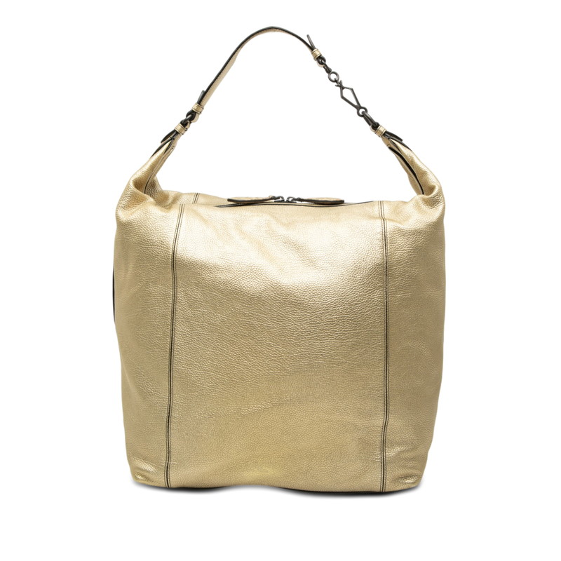 ボッテガヴェネタ 一ショルダーバッグ ゴールド なめし革 レディース BOTTEGAVENETA 【中古】