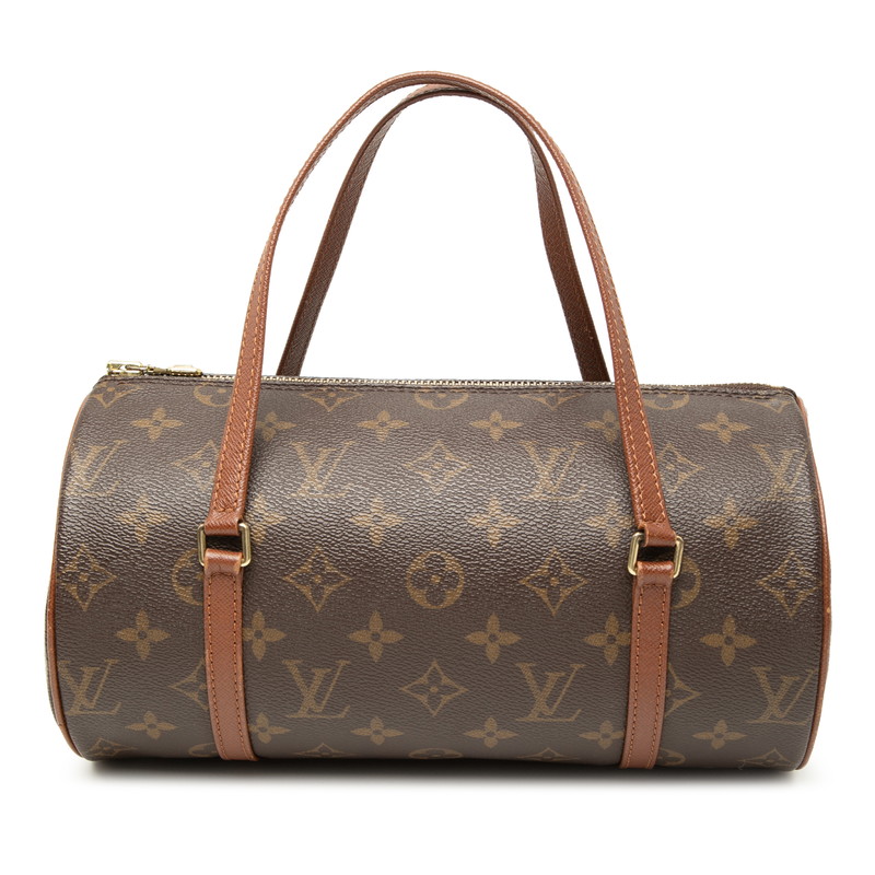 ルイ ヴィトン モノグラム パピヨンPM ハンドバック M51386 赤銅色 PVC なめし革 レディース LOUIS VUITTON 【中古】