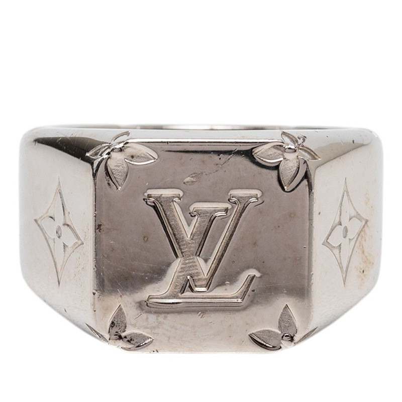 ルイ ヴィトン モノグラム シグネットリング リング 指輪 #M M62487 シルバー メタル メンズ LOUIS VUITTON 【中古】|【銀座パリス】 店