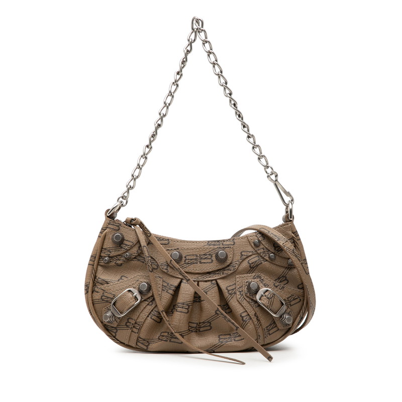 バレンシアガ ル カゴール ハンドバック ショルダーバッグ 2WAY ベージュ PVC レディース BALENCIAGA 【中古】