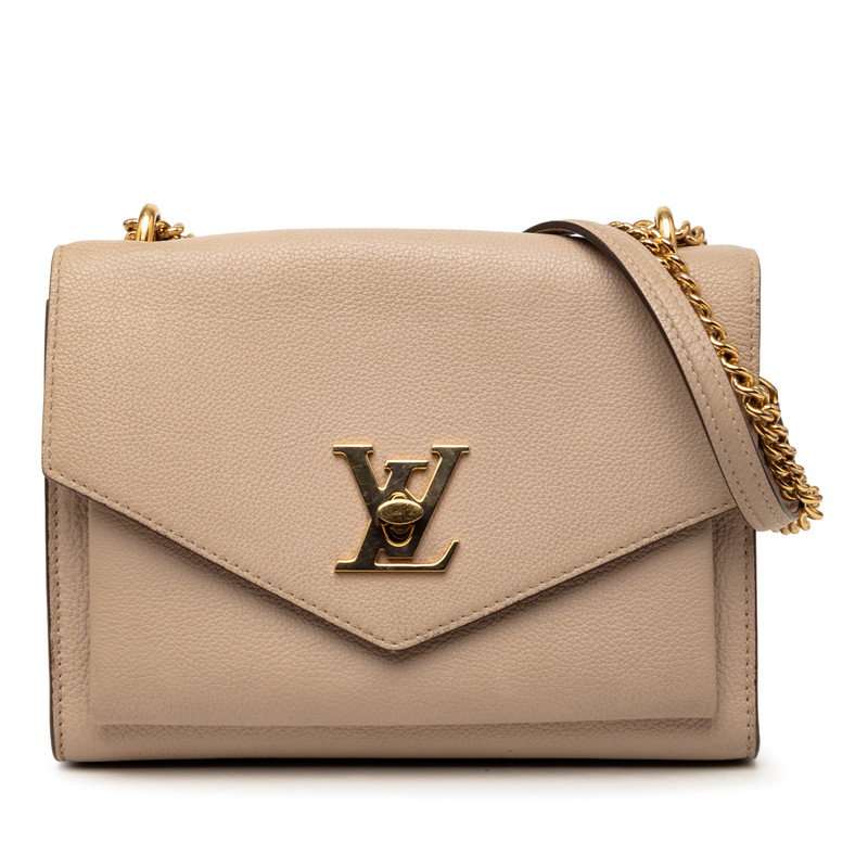 ルイ ヴィトン マイロックミー チェーン店 ショルダーバッグ M56137 グレージュ ベージュ なめし革 レディース LOUIS VUITTON 【中古】