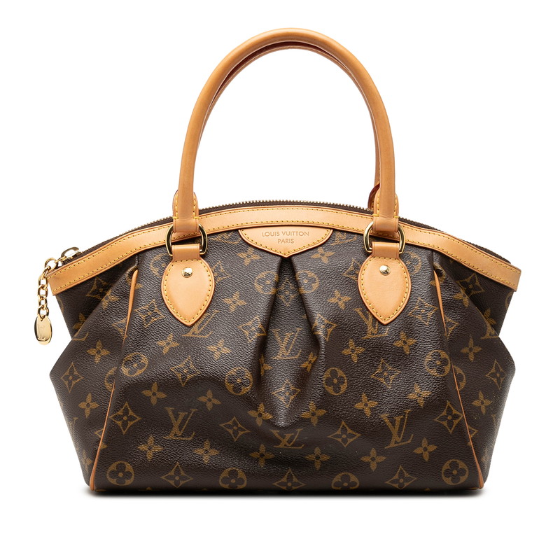 ルイ ヴィトン モノグラム ティヴォリPM ハンドバック M40143 赤銅色 PVC なめし革 レディース LOUIS VUITTON 【中古】