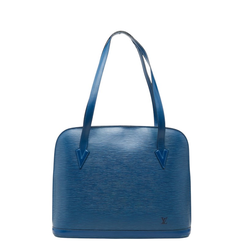 ルイ ヴィトン エピ リュサック トートバッグ ショルダーバッグ M52285 トレドブルー なめし革 レディース LOUIS VUITTON 【中古】