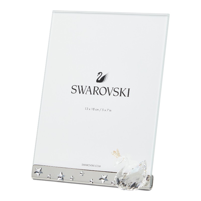 スワロフスキー スワン フォトフレーム 5493700 クリア ガラス メタル ユニセックス SWAROVSKI 【中古】|【銀座パリス】 店