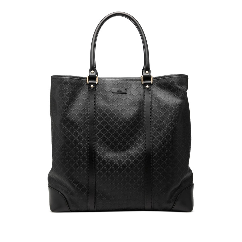 グッチ ディアマンテ トートバッグ ショルダーバッグ 223663 黒いこと PVC なめし革 レディース GUCCI 【中古】