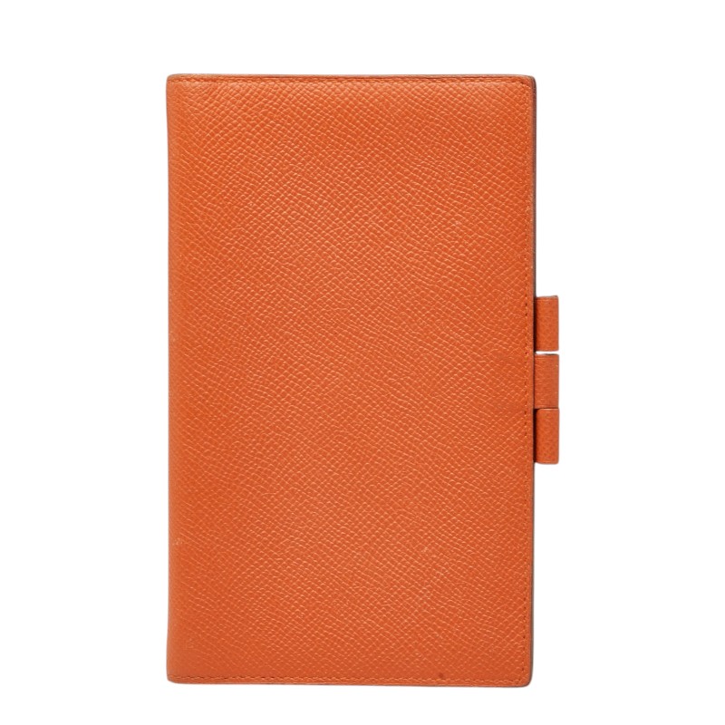 エルメス アジェンダ ヴィジョン 手帳カバー オレンジ系 ヴォーエプソン レディース HERMES 【中古】|【銀座パリス】 店