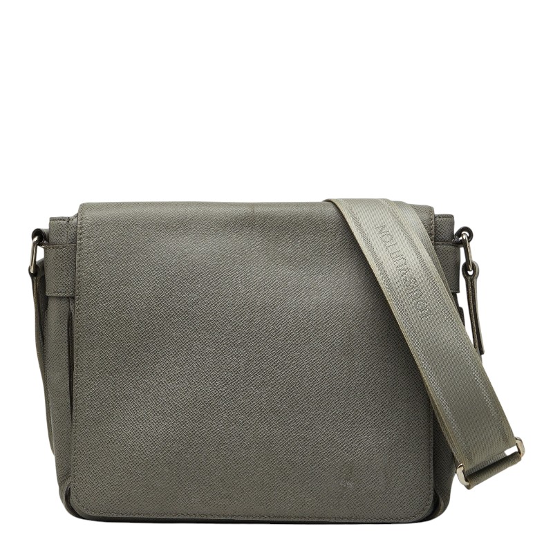ルイ ヴィトン タイガ ロマンPM 斜め掛け ショルダーバッグ M32700 グラシエ グレー レザー メンズ LOUIS VUITTON 【中古】｜【銀座パリス】　店