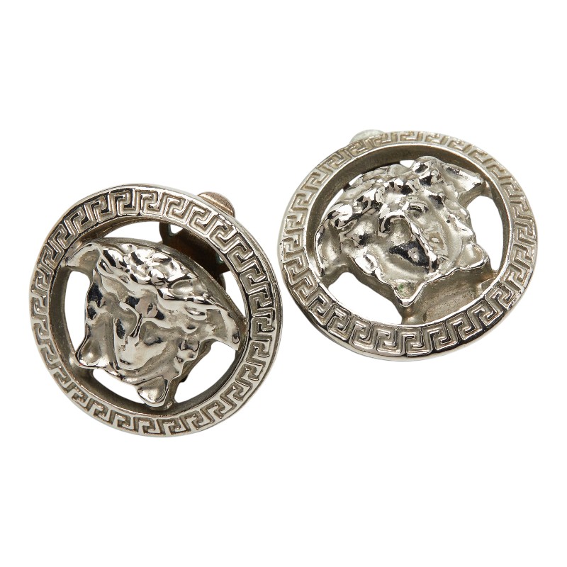 ヴェルサーチェ メデューサ イヤリング シルバー メタル レディース VERSACE 【中古】｜【銀座パリス】　店