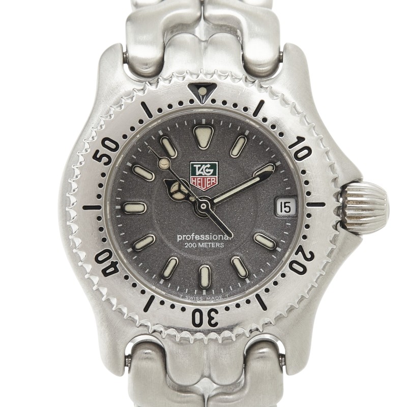 タグホイヤー プロフェッショナル セル 腕時計 WG1413-0 クオーツ グレー文字盤 ステンレススチール レディース TAG HEUER 【中古】｜【銀座パリス】　店